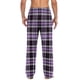 thumbnail image 4 of Pantalones de pijama largos para hombre, informales, con estampado a cuadros, holgados, deportivos, elásticos, rectos, vintage, con bolsillos, 4 of 6
