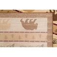 thumbnail image 4 of HR HANDCRAFT RUGS Rustic Lodge Area Rug with Geometric Designs  Nature-Inspired Cabin Decor Featuring Abstract Fish, Bear, Moose 4' x 5', 4 of 5