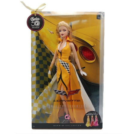 Barbie Corvette Yellow Dress Doll American Favorites Collection Pink Label N4984