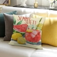 thumbnail image 3 of Orinice Happy Sweet Summer Time Watermelon Gnome Decorative Throw Pillow Cover  Lemon Watercolor Porch Outdoor Home Decor, Lemonade Seasonal Holiday Farmhouse Sofa Couch Cushion Case 24x24in, 3 of 5