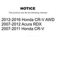 thumbnail image 2 of DS-One Front Rear Coated Drilled Slotted Disc Brake Rotors Kit for Car Honda CR-V Acura RDX KD-100292, 2 of 11