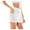 White, variant on EDFBUYKRS Female Skirts Short Skirt with Slit Pants Women Pants Sport Skrit Fashion Plus Yoga Lined Size Pants Shorts Tie Pants