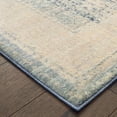 thumbnail image 3 of HomeRoots 509651 5 x 8 ft. Ivory & Blue Oriental Power Loom Stain Resistant Rectangle Area Rug, 3 of 5