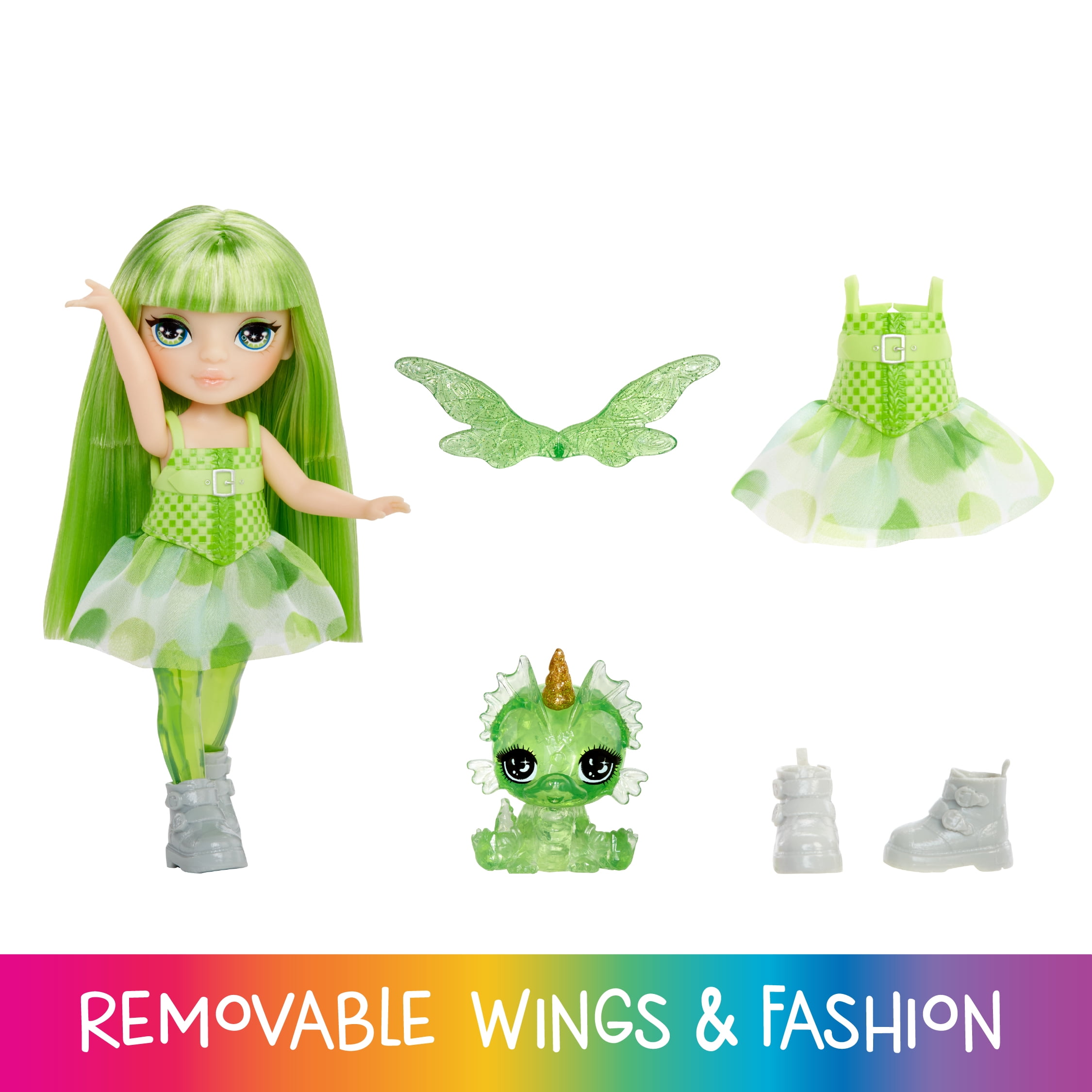 Rainbow High Littles Rainbow Fantasy Fairies Doll- Emerald (Green)