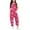 Hot Pink, variant on XINXIAOO Kids Girls Summer Jumpsuits Overalls Loose Romper Long Pants with Pockets 9-10 Years Girls Clothes