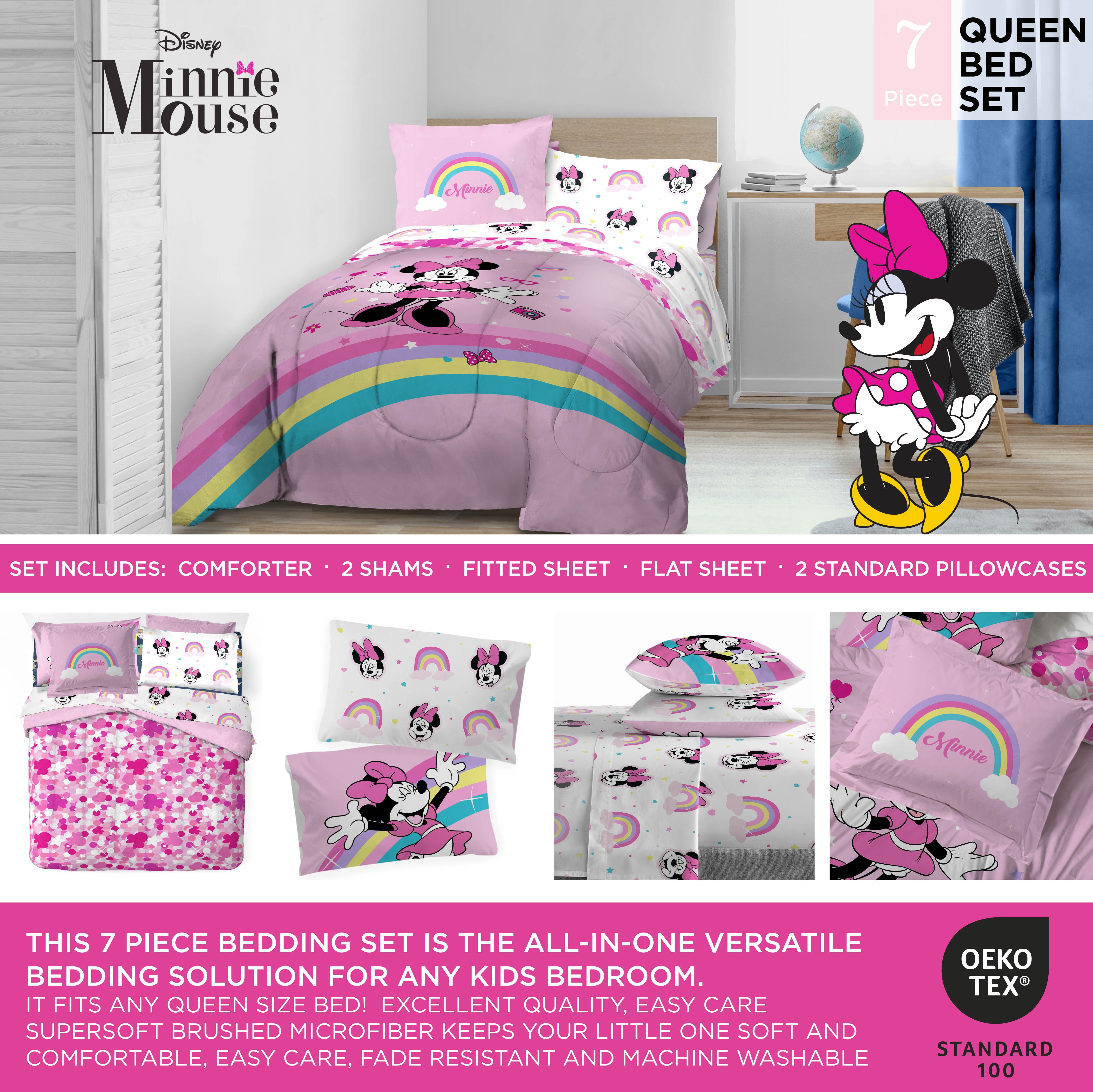 Minnie mouse bed set walmart 2025
