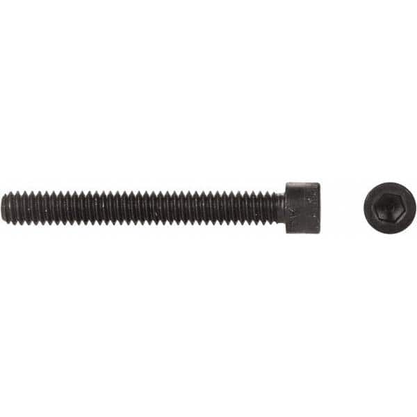 Made in USA #10-32 UNF Hex Socket Cap Screw Alloy Steel, Black Oxide, Fully  Threaded, 1-1/2