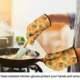 thumbnail image 4 of Cute Oven Mitts,Happy Thanksgiving Turkey Fall Leaves Pumpkin Oven Mitt 2-Pack Set,Kitchen Gloves for Oven,Heat Resistant Oven Mitts 7.7"x12", 4 of 7