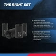 thumbnail image 3 of Neiko 02476A 1/2" Impact Socket Set, 14 Piece 6 Point Impact Set, Standard Impact Socket Set, SAE Sizes (3/8-Inch to 1-1/14") Cr-V Steel, Deep Socket Set 1/2 Drive, 3 of 5