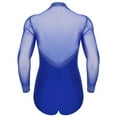 thumbnail image 3 of Mens Latin Tango Dance Performance Leotard Costume Lapel Collar Sheer Mesh Ballroom Dancewear Sparkly Rhinestone Bodysuit, 3 of 6