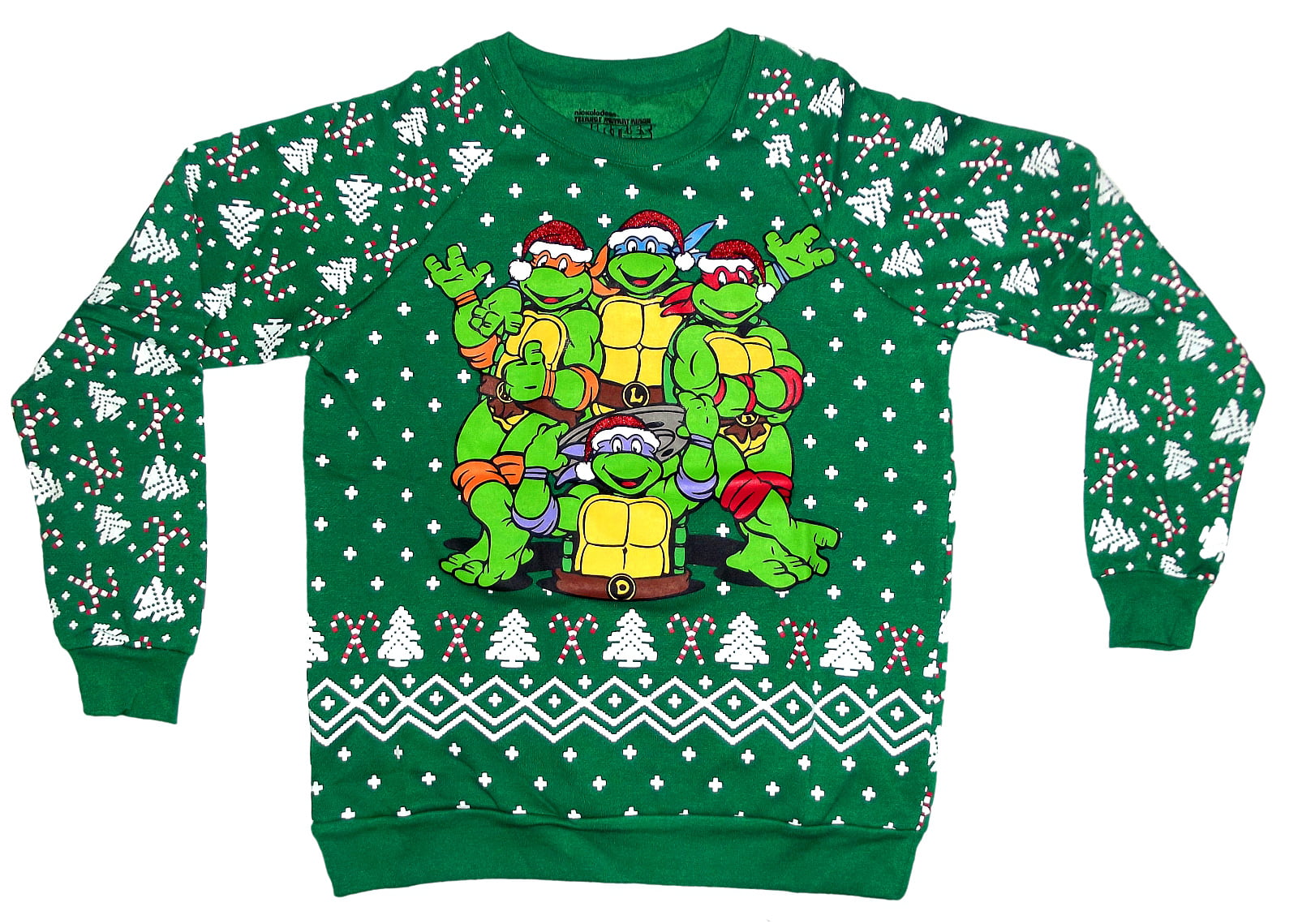 erótico corto definido Teenage Mutant Ninja Turtles Christmas Sweaters - Walmart.com