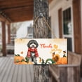 thumbnail image 4 of Happy Thanksgiving Portuguese Water Dog with Turkey Pumpkins Autumn Vibes Landscape Wood Sign PWD Portie Fishing Dog Lover Hanging Wall Home Decor - 12018, 4 of 5