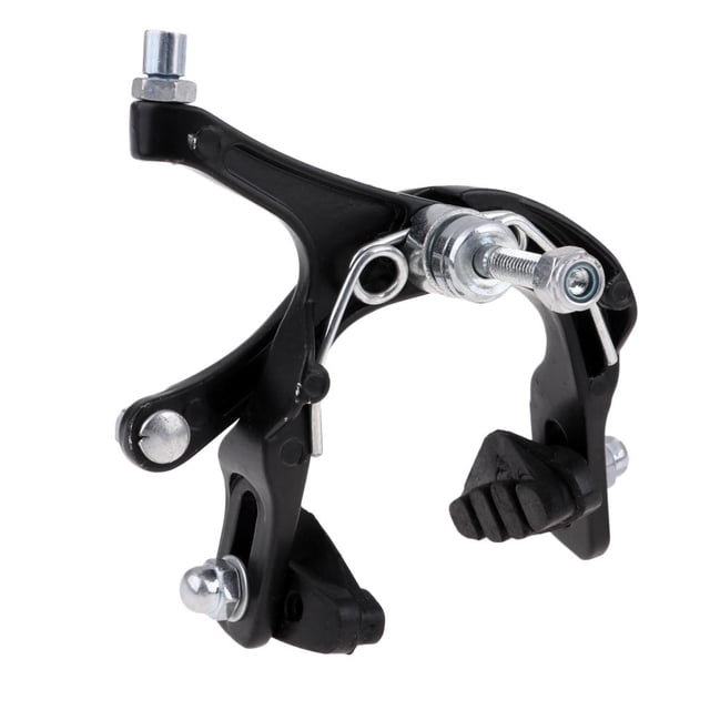 47-57mm Long Arm Clamp Rear Caliper Lever Cable Bike Side Pull Brake Black Rear Black