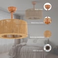 thumbnail image 2 of Ceiling Fan Light,Ceiling Fan Lamp with Remote Control,Caged Fandelier Ceiling Fans,6 Speeds for Bedroom Living Room Porch Kids Room, 2 of 9