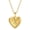 Gold B, variant on Women's Men's Stainless Steel Love Heart Locket Necklace Open Hold Photo Initial Engraved Pendant Birthday Gift Gold P