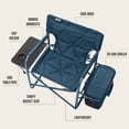 thumbnail image 6 of Flex 'N Go Outdoor Folding Chair for Camping with Table & Cooler, Sapphire, 6 of 7