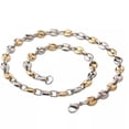 thumbnail image 6 of EOEMY 7/9/11mm Fashion Women Mens Chain 316L Stainless Steel Coffee Bead Link Necklace-Silver Gold-11mm-20Inch Or 50Cm, 6 of 6