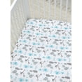thumbnail image 2 of Gerber Baby Boy 100% Cotton Fitted Crib Sheet for Standard Crib and Toddler Mattresses, 2 of 6