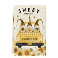 thumbnail image 2 of Gnomes Sunflowers Kitchen Towels Set of 1, Country Yellow Floral Bees Vintage Absorbent Dish Towels for Kitchen, Microfiber Hand Towel, Quick Drying Tea Towel for Cleaning Decorative Dishcloths, 2 of 7