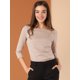 thumbnail image 2 of Blusa Estampado De Pata De Gallo Manga 3/4 Cuello Del Barco Oficina Trabajo Para Mujer Rosa XL, 2 of 6