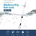 thumbnail image 2 of Acuario cambiador de agua eléctrico y limpiador de grava de arena, tanque de peces alimentado por batería sifón cambio de agua herramienta de limpieza dispositivo filtro de bomba Ormromra WMZL-569, 2 of 9