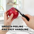 thumbnail image 4 of LIIGEMI Stainless Steel I Peeler with Sharp Blade, Non-slip Plastic Handle for Comfortable Peeling of Potatoes, Apples, Cucumbers, and More - Dishwasher Safe Vegetable Peeler, 4 of 7