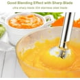 thumbnail image 3 of Wancle Handheld Blender, Electric Hand Blender with Turbo Mode, Immersion Blender Portable Stick Mixer with Stainless Steel Blades for Soup, Smoothie, Puree, Baby Food, 3 of 7