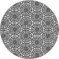 thumbnail image 1 of Ahgly Company Indoor Round Patterned Gray Cloud Gray Area Rugs, 8' Round, 1 of 6