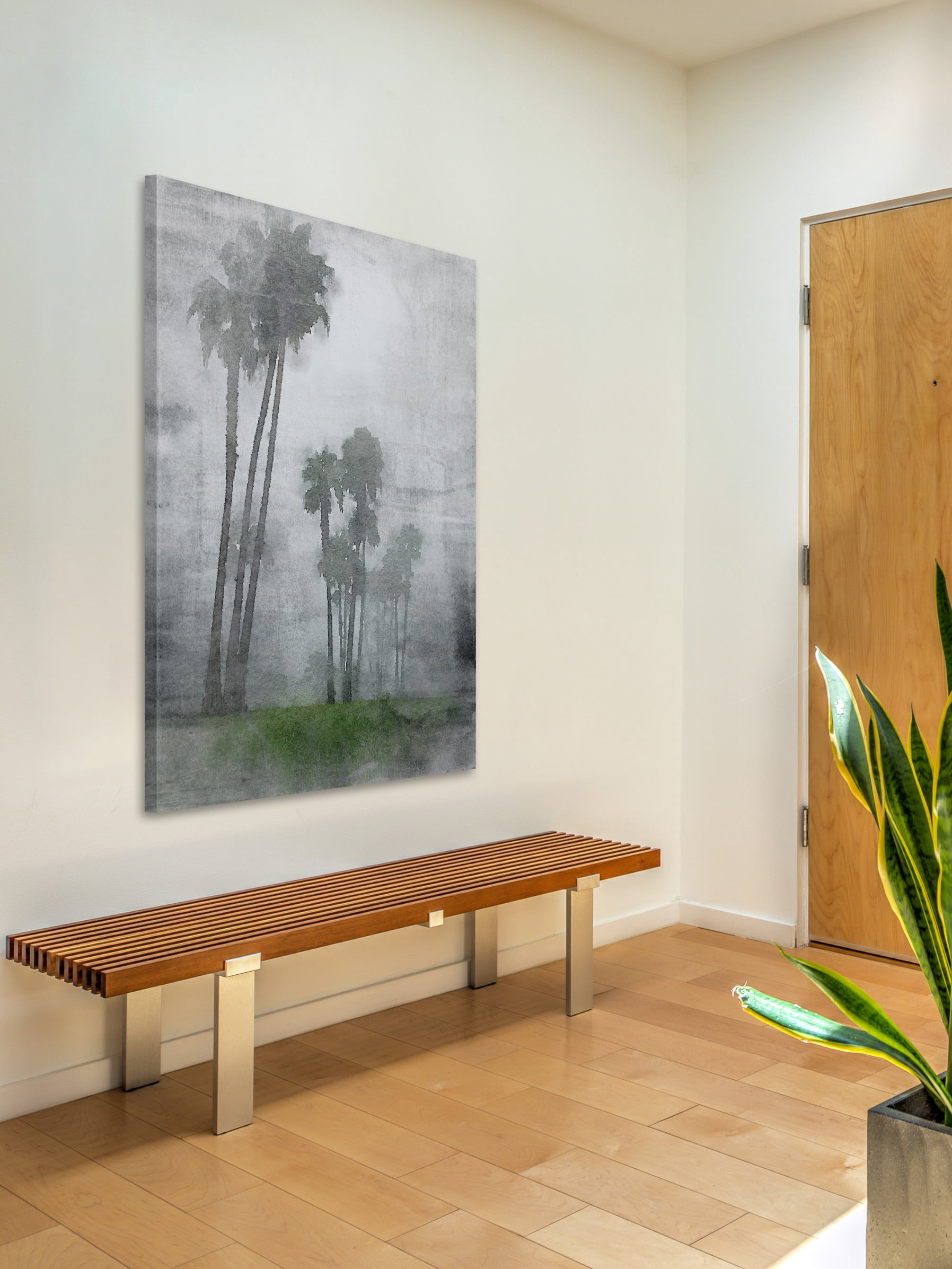 "A Foggy Morning" Painting Print on Wrapped Canvas