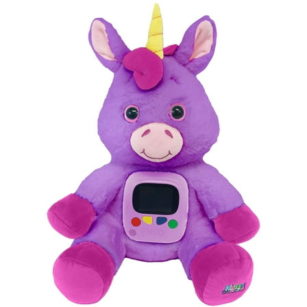 Happy Nappers: Photoflix - Beebee Purple Unicorn - Photo & Video Viewer, Digital Screen, Plush Animal Toy, USB & Headphones, Upload & Share, Kids 3 