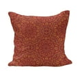 thumbnail image 1 of Mandala Fluffy Throw Pillow Cushion Cover, Tribal Motifs Details Floral Wisdom Eastern Oriental Illustration, Decorative Square Accent Pillow Case, 28" x 28", Vermilion Apricot Maroon, by Ambesonne, 1 of 5