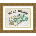 thumbnail image 1 of Talent, Kelley 24x19 Gold Ornate Wood Framed with Double Matting Museum Art Print Titled - Hello Autumn Vintage Truck, 1 of 4