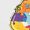 White, variant on World Autism Awareness Day Colorful Puzzle Bow Print Pattern Crew Neck Spring Summer Fall Short Sleeve T-Shirt
