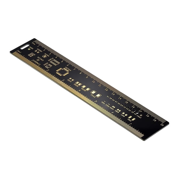 Regla PCB de 15cm, 20cm y 25cm, regla para ingenieros electrónicos, 180 grados, útil y reutilizable