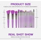 thumbnail image 4 of Purple Makeup Brush Set Eyeliner Eyelash Stereo Eyeshadow 16 Cosmetics, 4 of 5