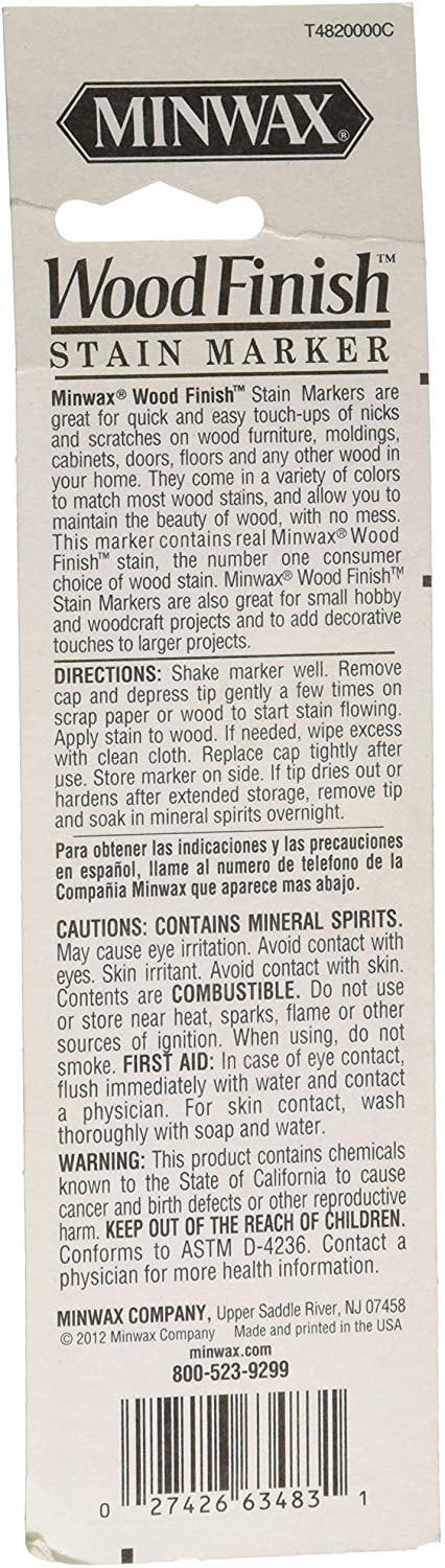 Minwax 63484000 Wood Finish Stain Marker, Red Mahogany - 5 Pack