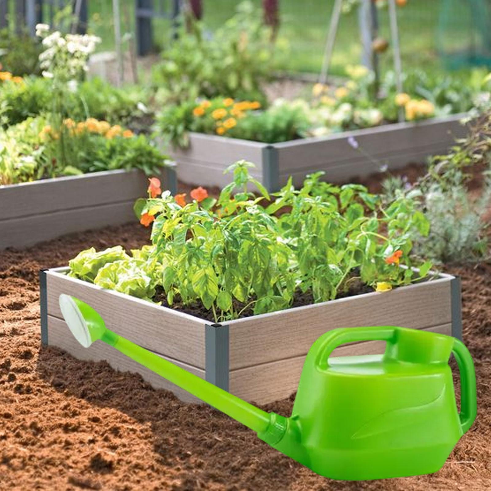 MAGIDEAL Long Spout Watering Can 4.5L/6L - Detachable Sprinkler Head for Indoor/Outdoor Plants 6L Green