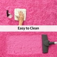 thumbnail image 3 of TWINNIS Shaggy Fuffly Area Rugs Super Soft Kids Carpet for Bedroom/Livingroom/Nursery Room,4’x6',Hot Pink, 3 of 7
