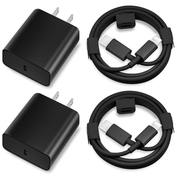 Cargador para iPhone MAILESI 20W USB-C de carga rápida, 2 unidades, cable de 3 m