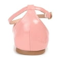 thumbnail image 4 of Journee Womens Reba Buckle Pointed Toe Ballet Flats, Widths Available, 4 of 10