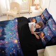 thumbnail image 5 of Catabedysis Happy Camping 7 Pieces Full Size Bedding Sets,Night Camper Print Full Size Bed in a Bag For Boys,Multicolor,Black Reversible, 5 of 7