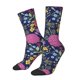 thumbnail image 1 of Fotbe Floral Calcetas Largas con Estampado para Hombre y Mujer – Calcetas de Compresión Transpirables y Elásticas, Viajar y Uso Diario Talla 5-11, 1 of 6
