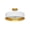 Color 2, variant on Bromi Design Lynch 3-Light Semi-Flush Mount Ceiling Fixture in White and Gold