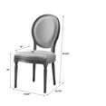 thumbnail image 3 of Linon Anthem Dining Chair, Set of 2, Charcoal, 3 of 11