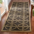 thumbnail image 2 of SAFAVIEH Soho Aiken Geometric Wool Area Rug, Brown/Gold, 7'6" x 9'6", 2 of 7