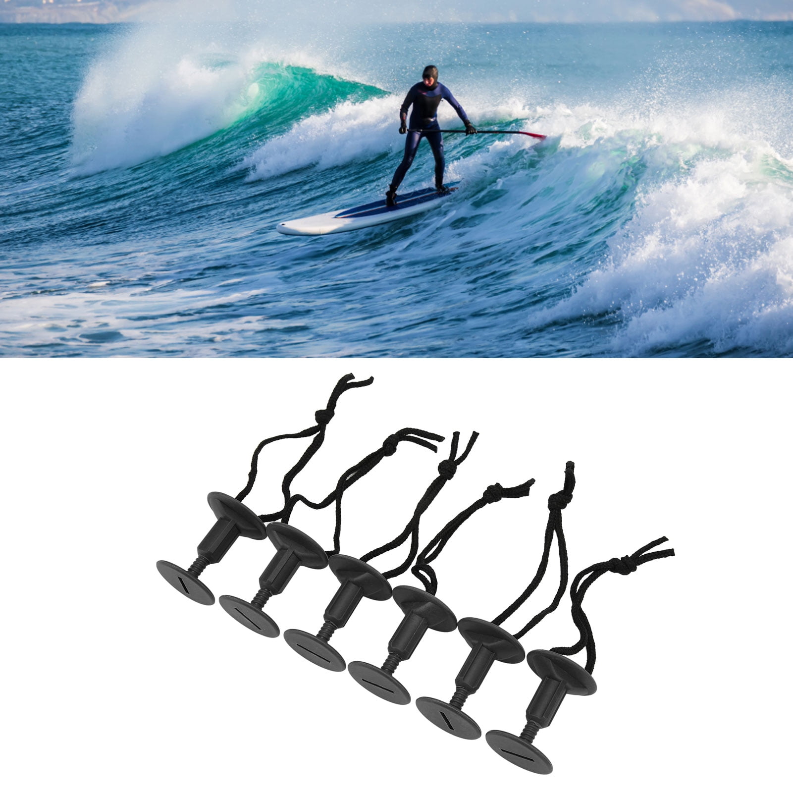 Surfboard Leash Rope Plug, Practical 5.5cm Height Surf Leash Plug Nylon Plastic For Surfers For