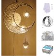 thumbnail image 4 of Lámpara Colgante LED Con Forma De Estrella De Luna Moderna Lámpara De Techo - Blanco Cálido, 4 of 5