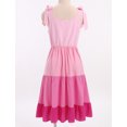 thumbnail image 4 of FYMNSI Mommy and Me Summer Tank Dress Women Cotton Sleeveless Tiered Swing Dresses A-Line Beach Mini Casual Sundress XL Pink, 4 of 11
