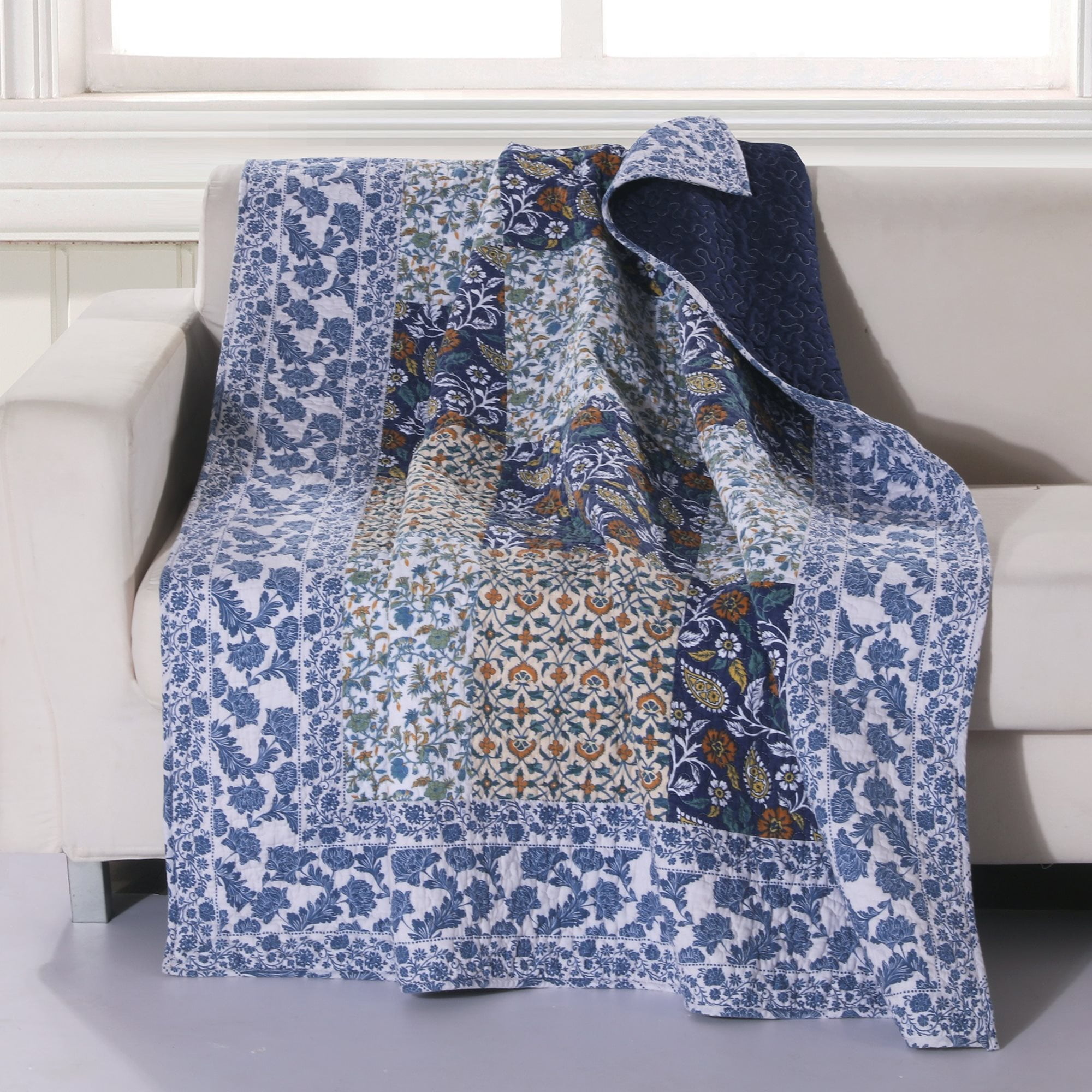 Pandora Quilted Throw Blanket by Greenland Home Fashions - Walmart.com
