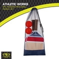 thumbnail image 2 of Athletic Works Timber Wooden 2-Player Pickleball Paddle Set, Includes 2 Paddles/2 Pickleballs/Carry Bag, Red/White/Blue, 2 of 6